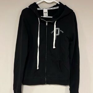 Pink by Victoria’s Secret black hoodie, sweatshirt, size small